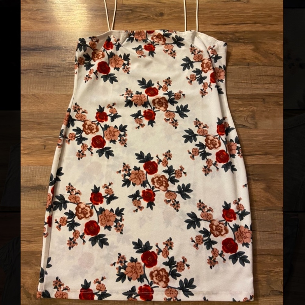 Floral Shein Dress With Spaghetti Straps